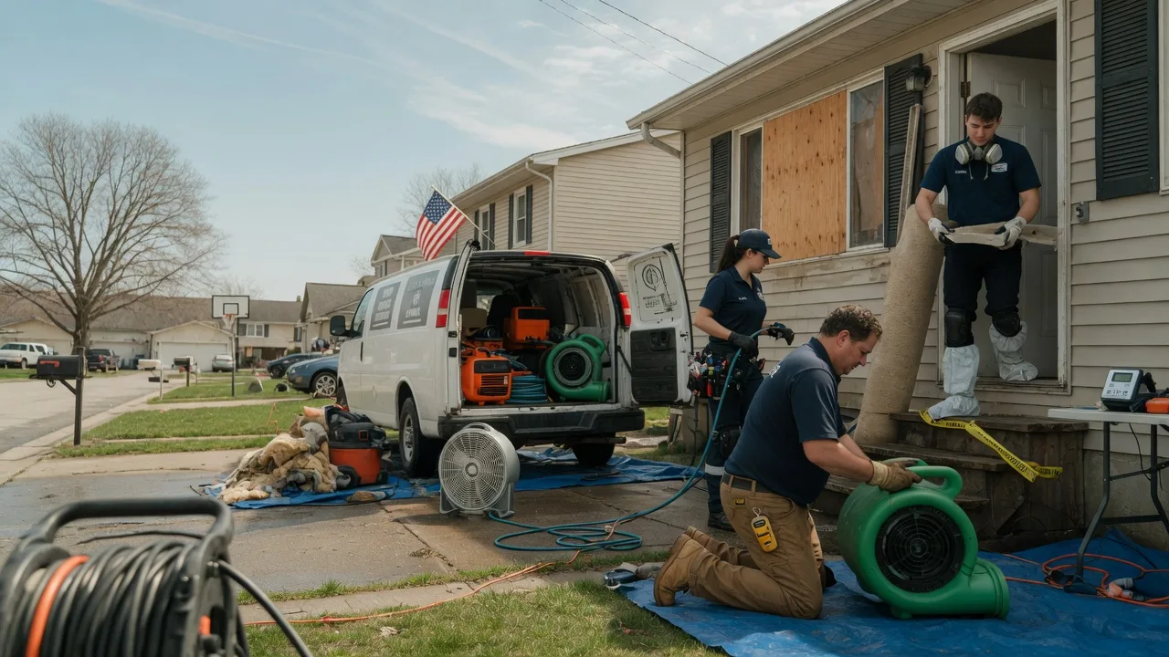 Water Damage Restoration in West Newton, IN near me